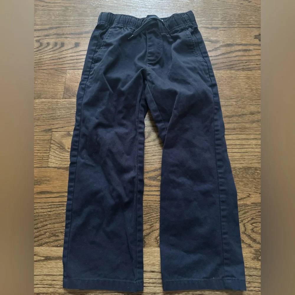 Old Navy Navy Drawstring Straight-Leg Pants, size Small 6/7